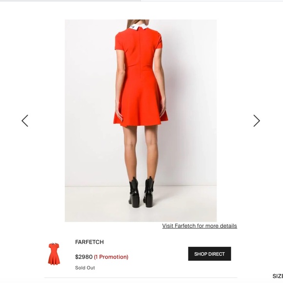 Valentino (never worn dress) with colar - Picture 8 of 13